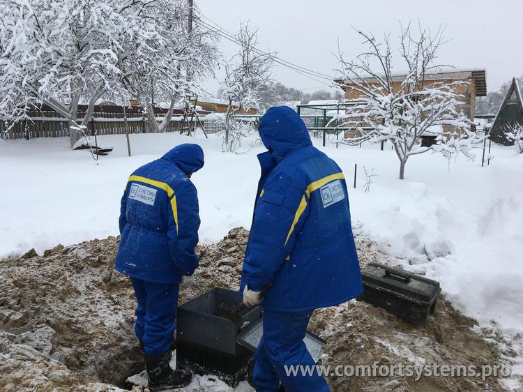 Монтаж кессона в СНТ Надежда